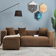 Load image into Gallery viewer, Stretch Sofa Cover,Velvet Plush Sofa Slipcover Anti-Slip Couch Cover 1-Piece Slipcover Sectional Sofa Protector Cover