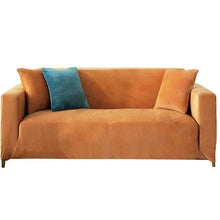 Load image into Gallery viewer, Stretch Sofa Cover,Velvet Plush Sofa Slipcover Anti-Slip Couch Cover 1-Piece Slipcover Sectional Sofa Protector Cover