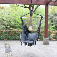 Load image into Gallery viewer, Hammock Chair Hanging Rope Swing For Cotton Weave,2 Cushions Included