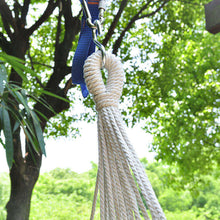 Load image into Gallery viewer, Hammock Chair Hanging Rope Swing For Cotton Weave,2 Cushions Included