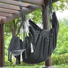 Load image into Gallery viewer, Hammock Chair Hanging Rope Swing For Cotton Weave,2 Cushions Included